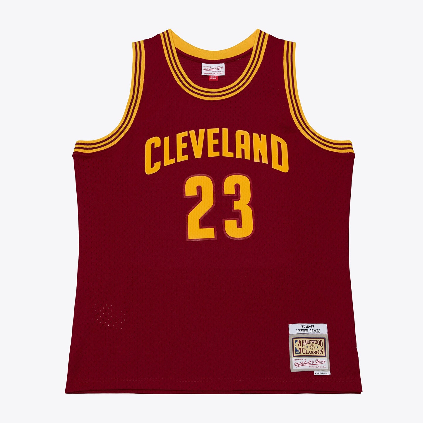 LeBron James Cleveland Cavaliers Mitchell & Ness 2015-16 Swingman Jersey - Wine