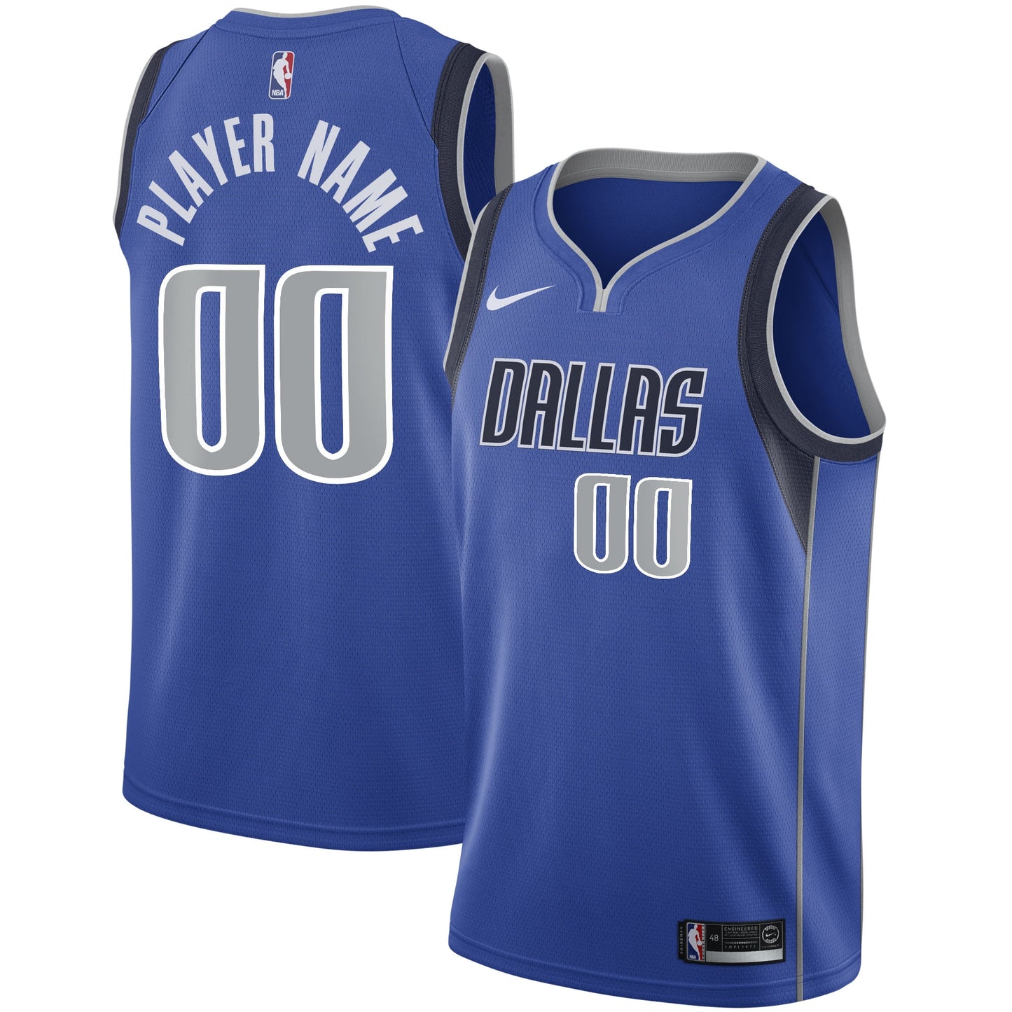 Dallas Mavericks Nike 2020/21 Swingman Custom Jersey - Association Edition - White
