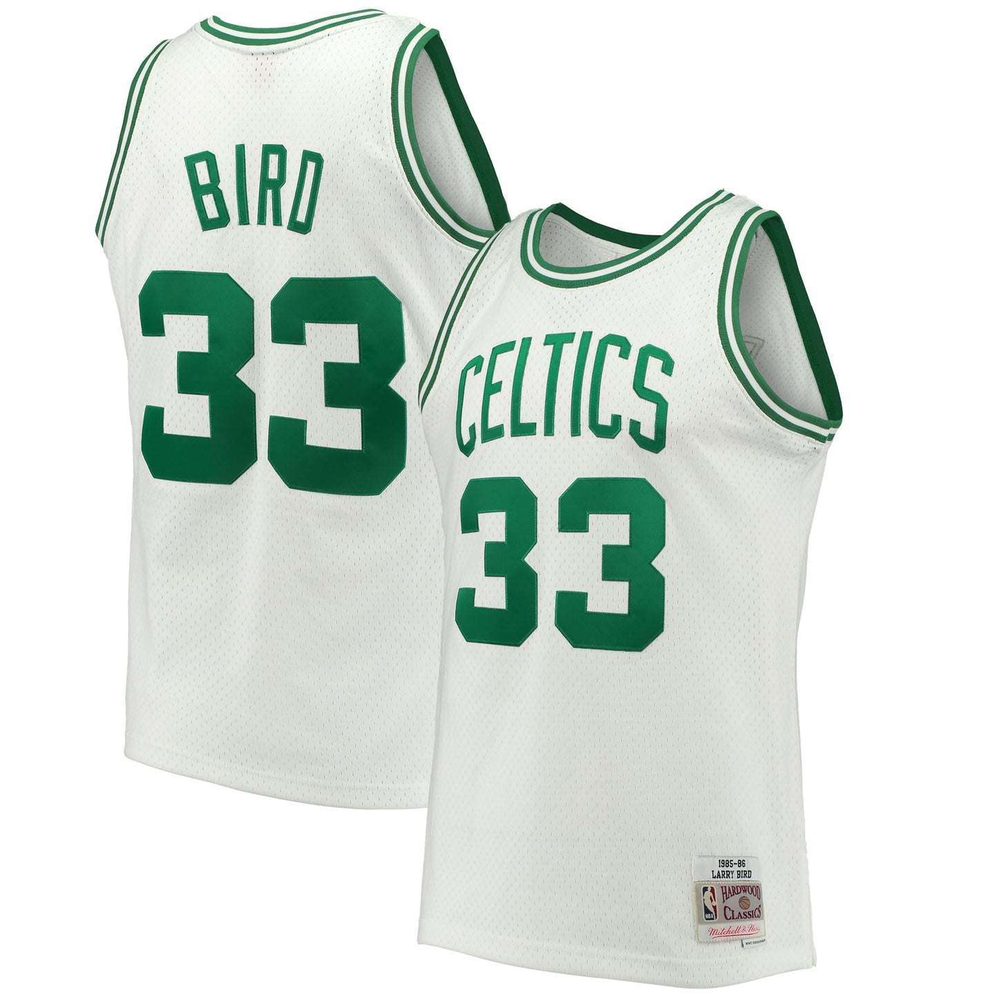 Larry Bird Boston Celtics Mitchell & Ness Hardwood Classics 1985/86 Swingman Jersey - White