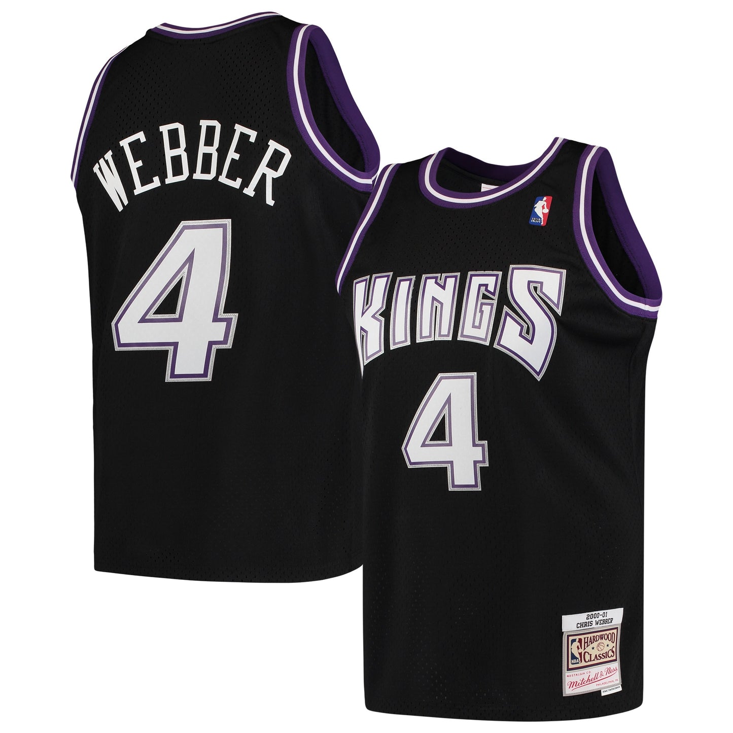Chris Webber Sacramento Kings Mitchell & Ness 2000/01 Hardwood Classics Swingman Jersey - Black