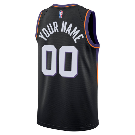 Phoenix Suns Jordan Brand Unisex Swingman Custom Jersey - Statement Edition - Black