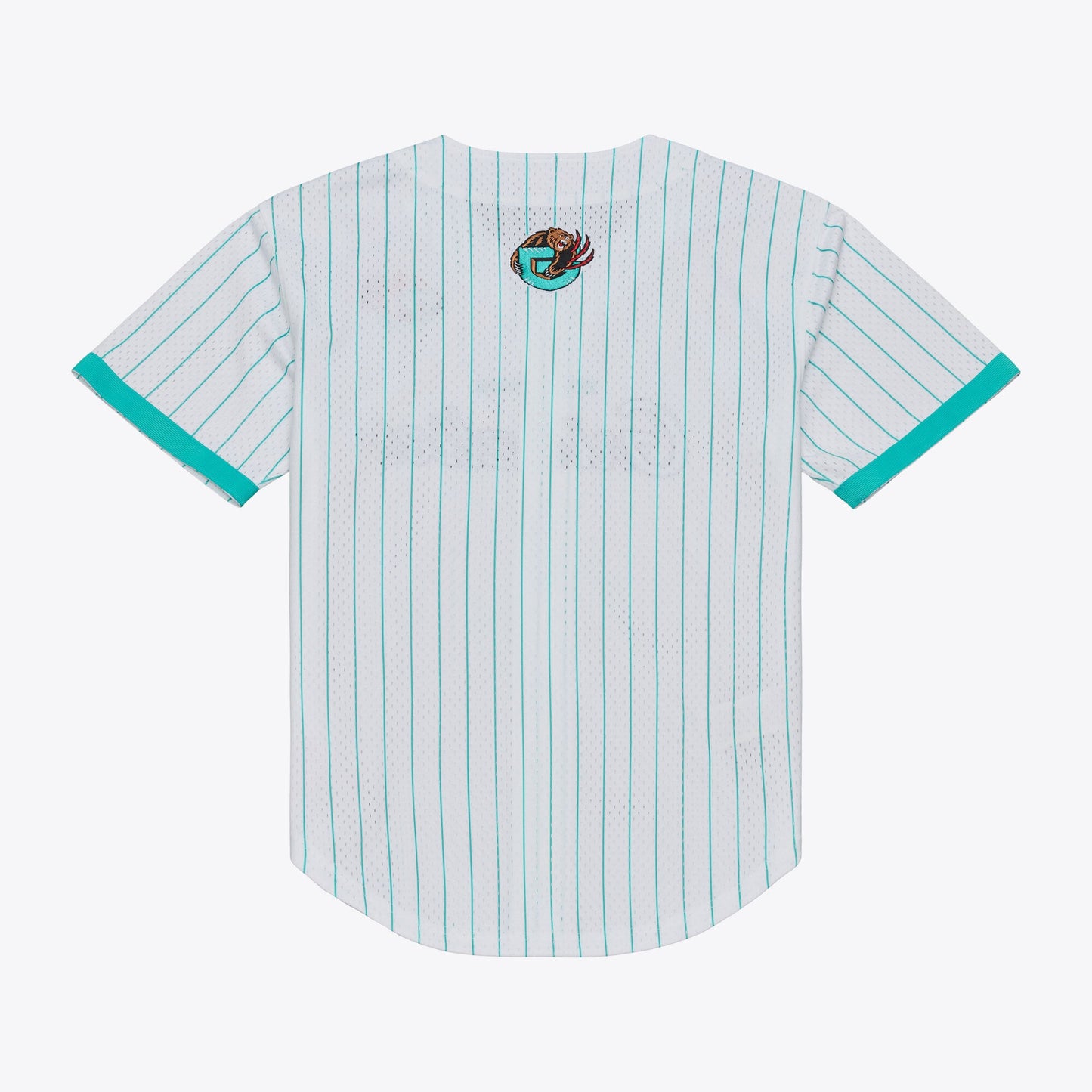 Memphis Grizzlies Mitchell & Ness Head Coach Pinstripe Mesh Full-Button Baseball Jersey - White