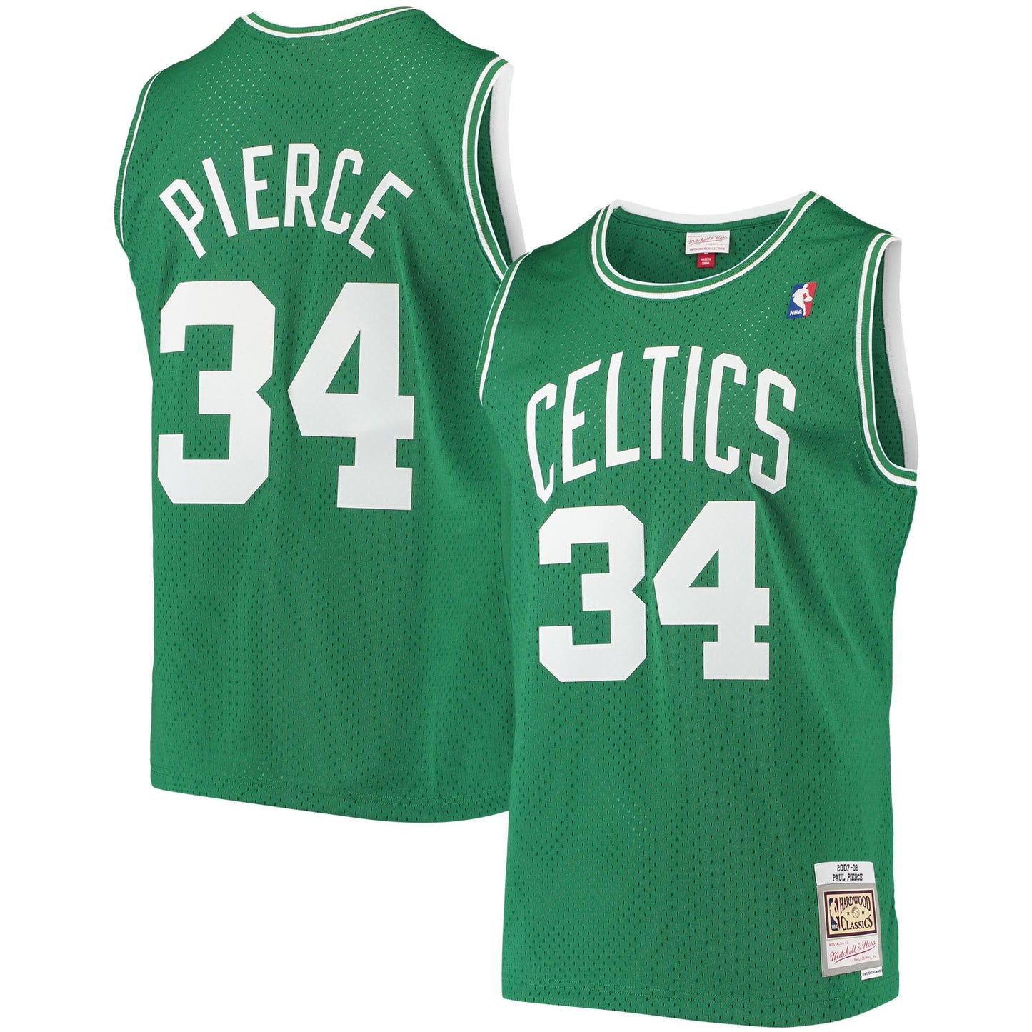 Paul Pierce Boston Celtics Mitchell & Ness Hardwood Classics Swingman Jersey - White