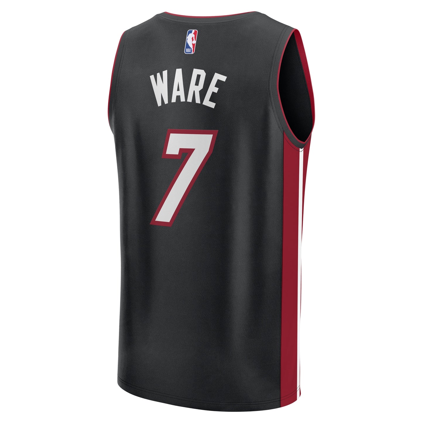 Kel'el Ware Miami Heat Fanatics Fast Break Replica Player Jersey - Icon Edition - Black