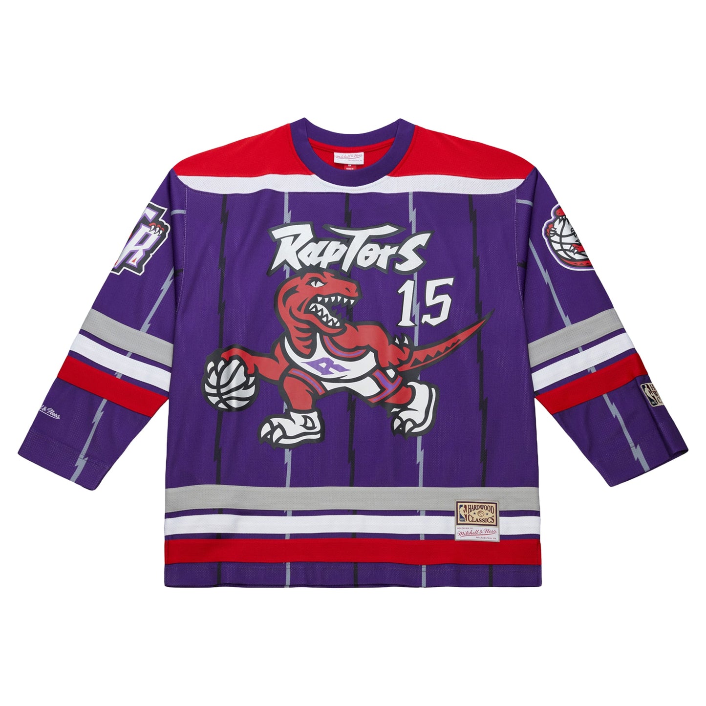 Vince Carter Toronto Raptors Mitchell & Ness Unisex Maxxed Out Fashion Hockey Jersey - Purple