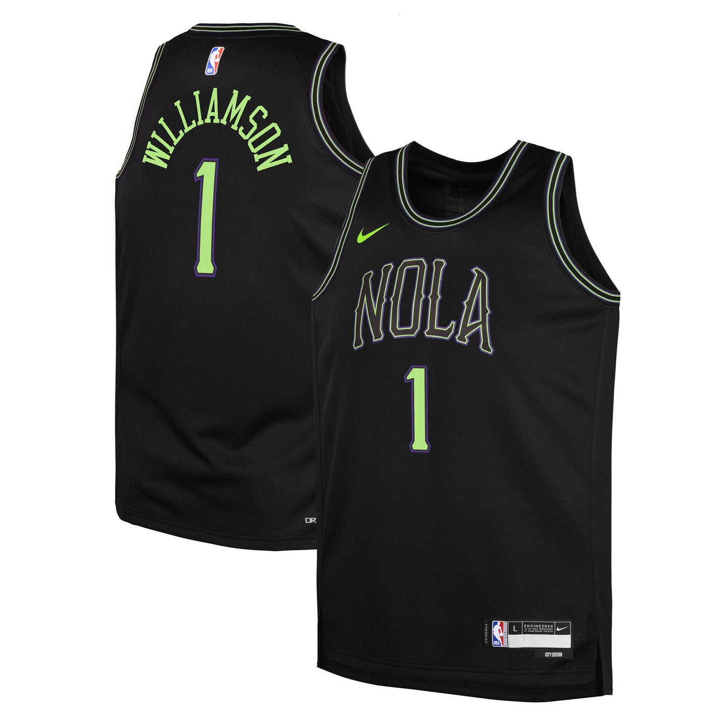 Zion Williamson New Orleans Pelicans Nike Youth 2025/26 City Edition Swingman Jersey - Black