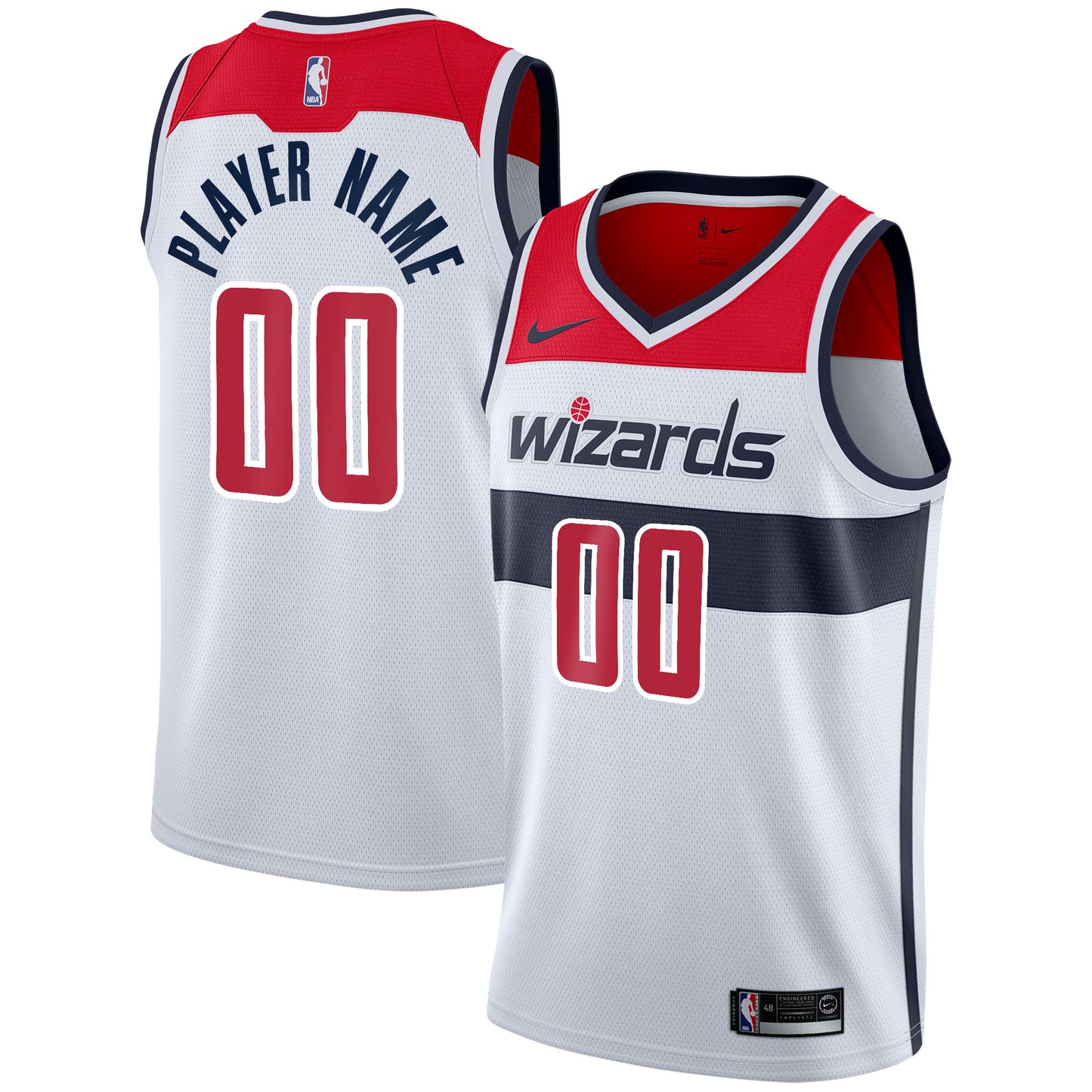 Washington Wizards Nike 2020/21 Swingman Custom Jersey - Icon Edition - Red