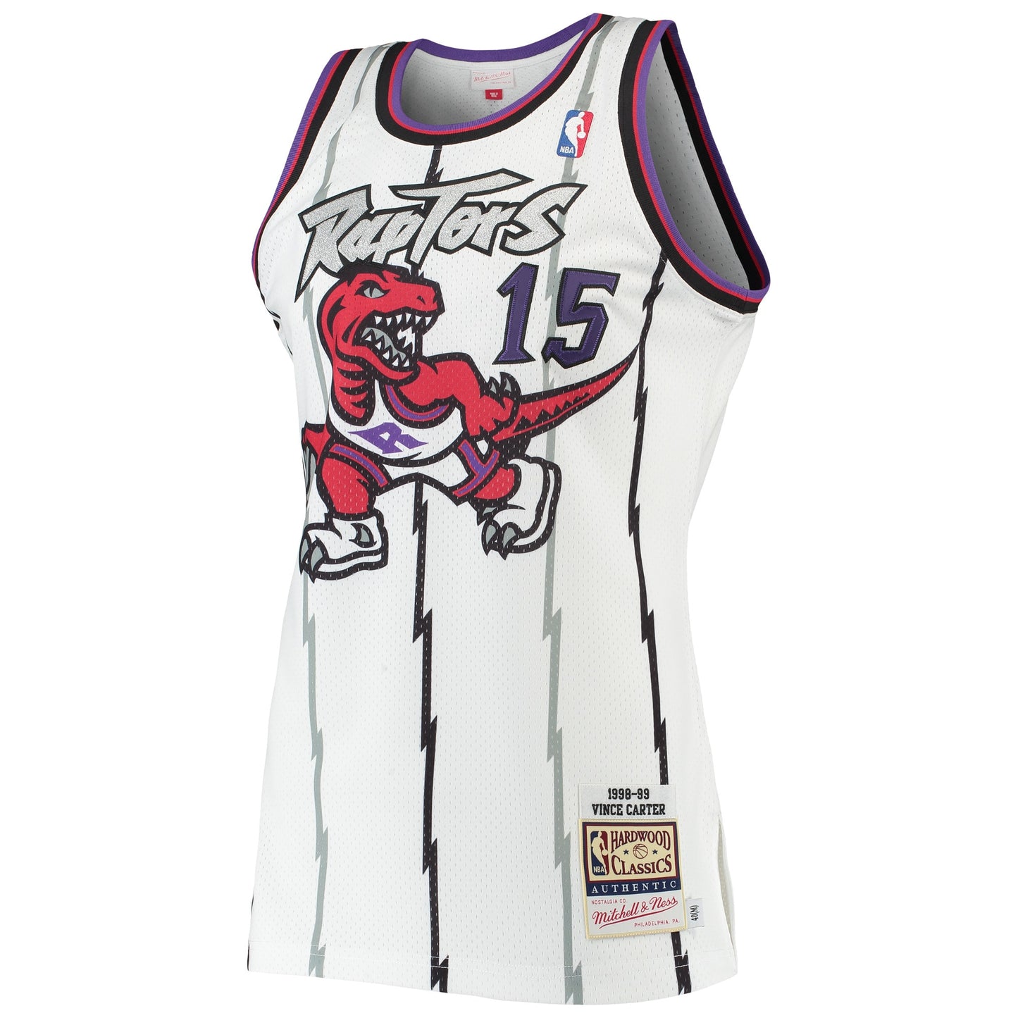 Vince Carter Toronto Raptors Mitchell & Ness 1998/99 Hardwood Classics Authentic Jersey - White