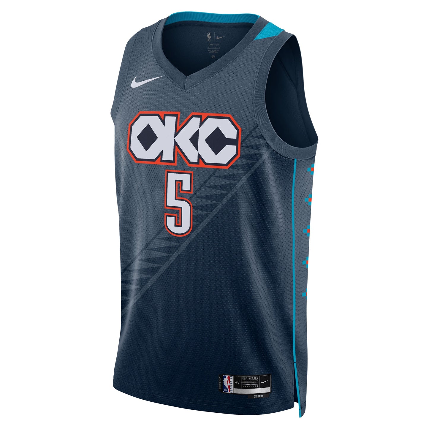 Luguentz Dort Oklahoma City Thunder Nike Unisex 2025/26 Swingman Jersey - Navy - City Edition