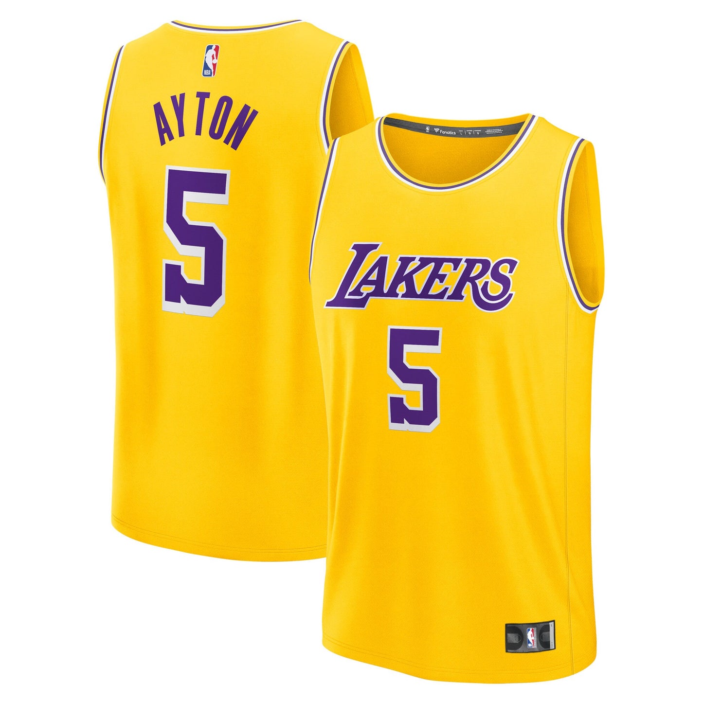 Deandre Ayton Los Angeles Lakers Fanatics Fast Break Replica Player Jersey - Icon Edition - Gold