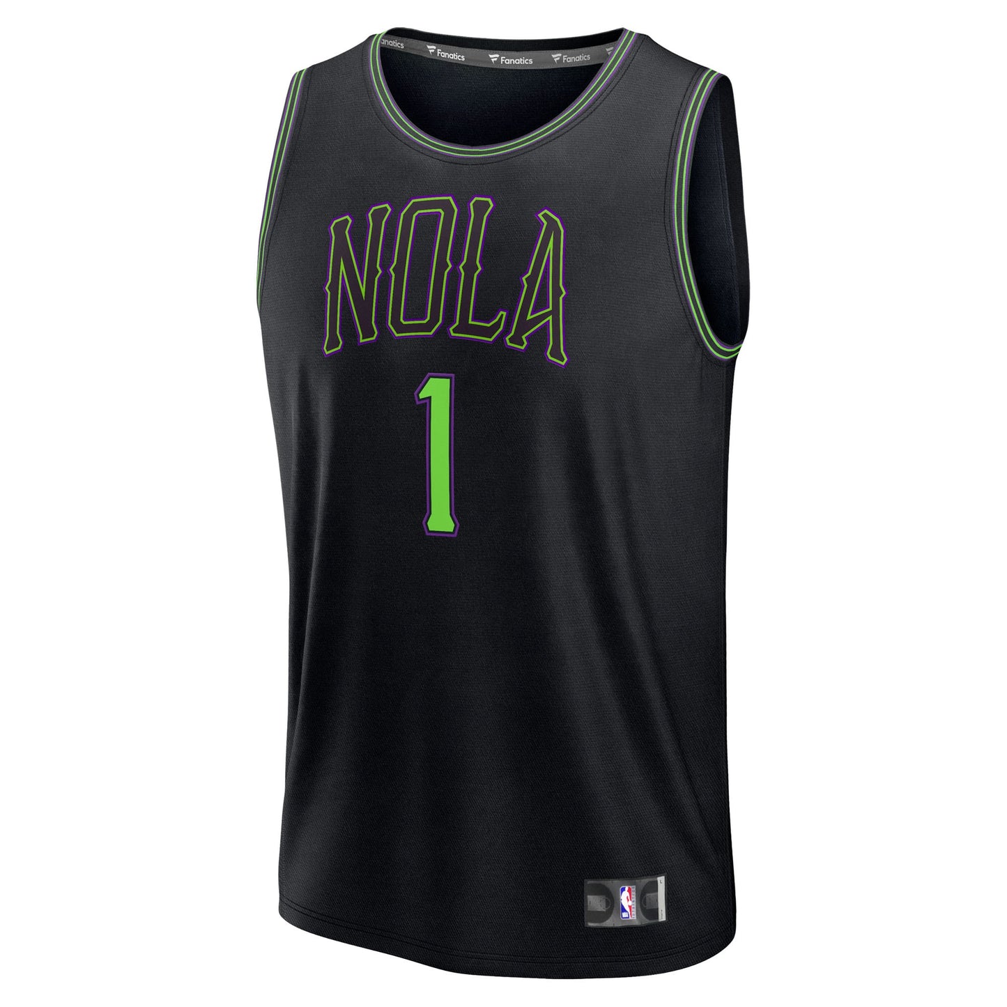 Zion Williamson New Orleans Pelicans Fanatics Youth Fast Break Jersey - City Edition - Black