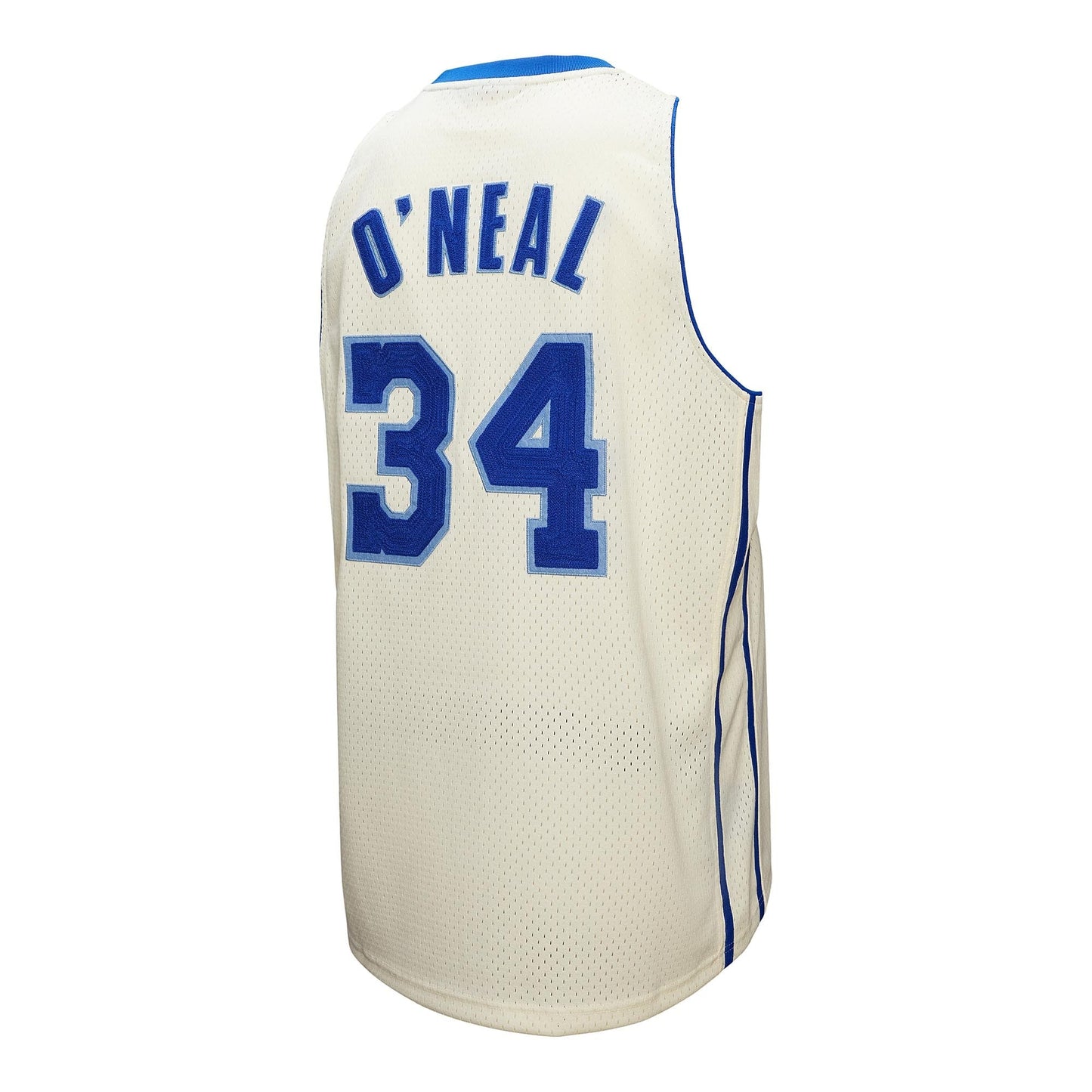 Shaquille O'Neal Los Angeles Lakers Mitchell & Ness Chainstitch Swingman Jersey - Cream