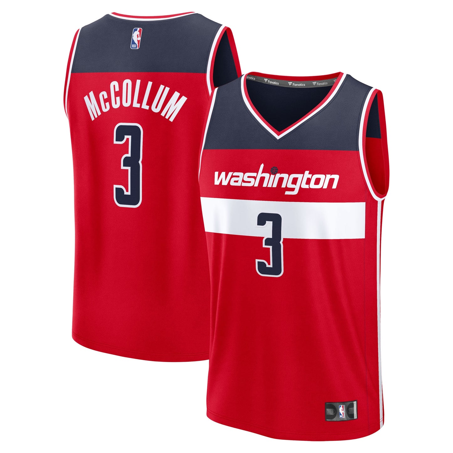CJ McCollum Washington Wizards Fanatics Youth Fast Break Replica Player Jersey - Icon Edition - Red