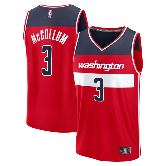 CJ McCollum Washington Wizards Fanatics Youth Fast Break Replica Player Jersey - Icon Edition - Red