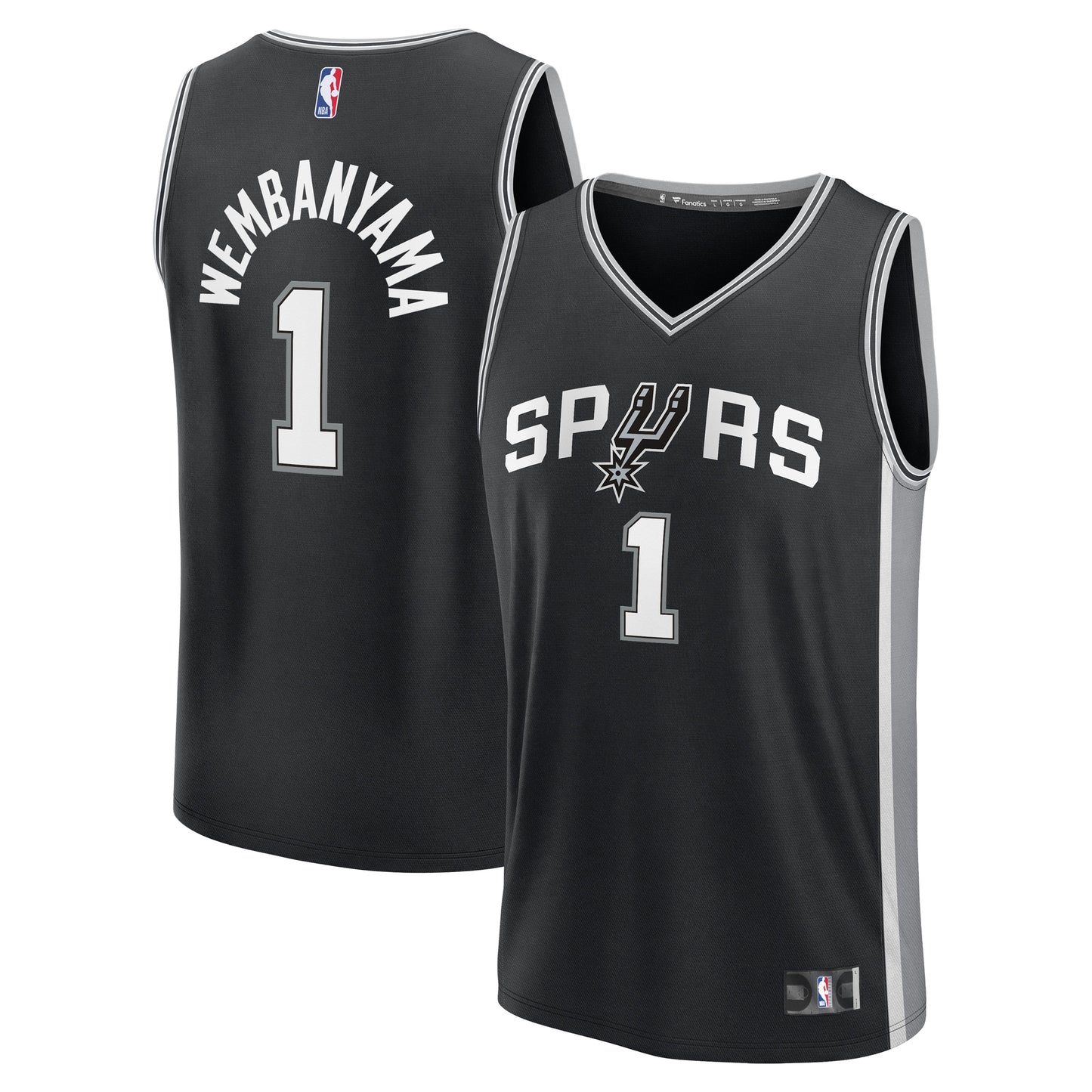 Victor Wembanyama San Antonio Spurs Fanatics Fast Break Replica Player Jersey - Icon Edition - Black