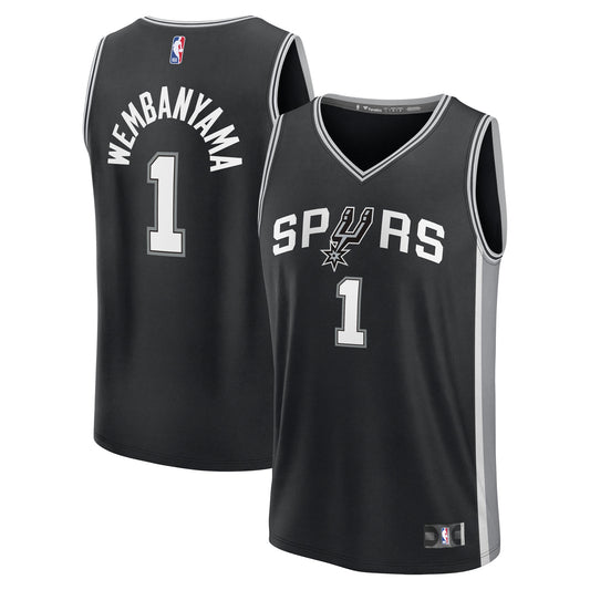 Victor Wembanyama San Antonio Spurs Fanatics Fast Break Replica Player Jersey - Icon Edition - Black