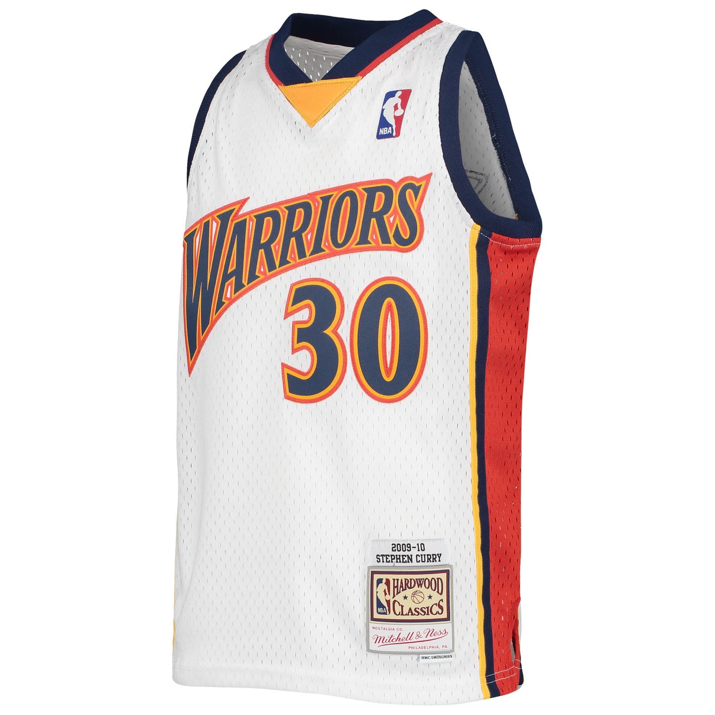 Stephen Curry Golden State Warriors Mitchell & Ness Youth 2009-10 Hardwood Classics Swingman Throwback Jersey - Navy