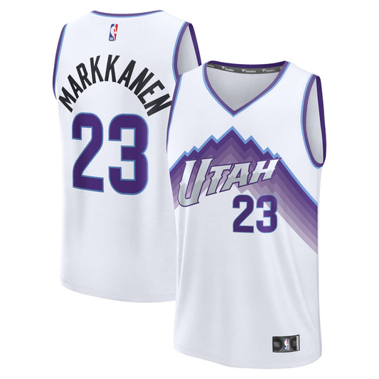 Lauri Markkanen Utah Jazz Fanatics Youth Fast Break Replica Jersey - Association Edition - White