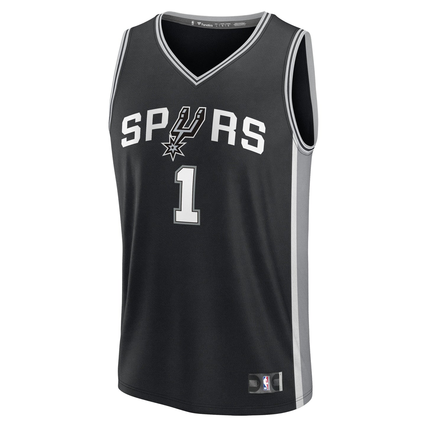 Victor Wembanyama San Antonio Spurs Fanatics Fast Break Replica Player Jersey - Icon Edition - Black