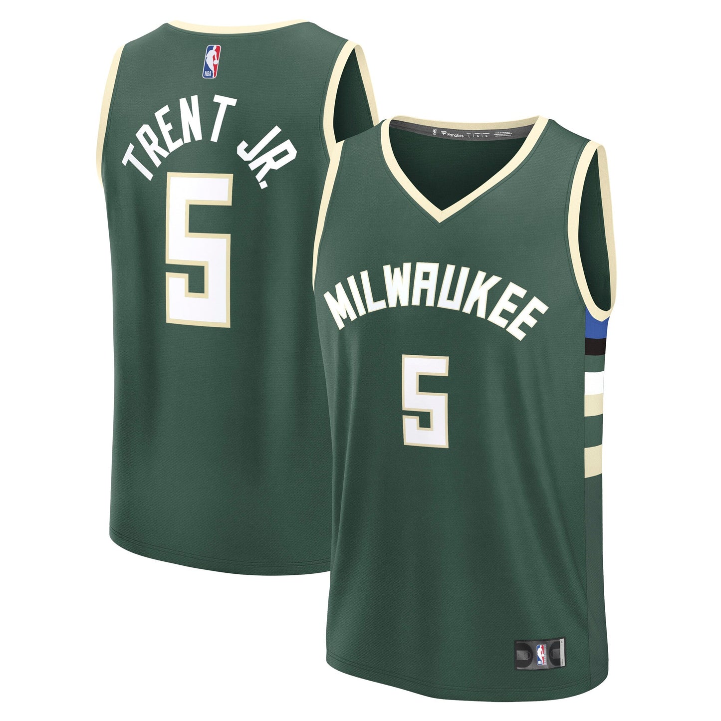 Gary Trent Jr. Milwaukee Bucks Fanatics Fast Break Replica Player Jersey - Icon Edition - Hunter Green