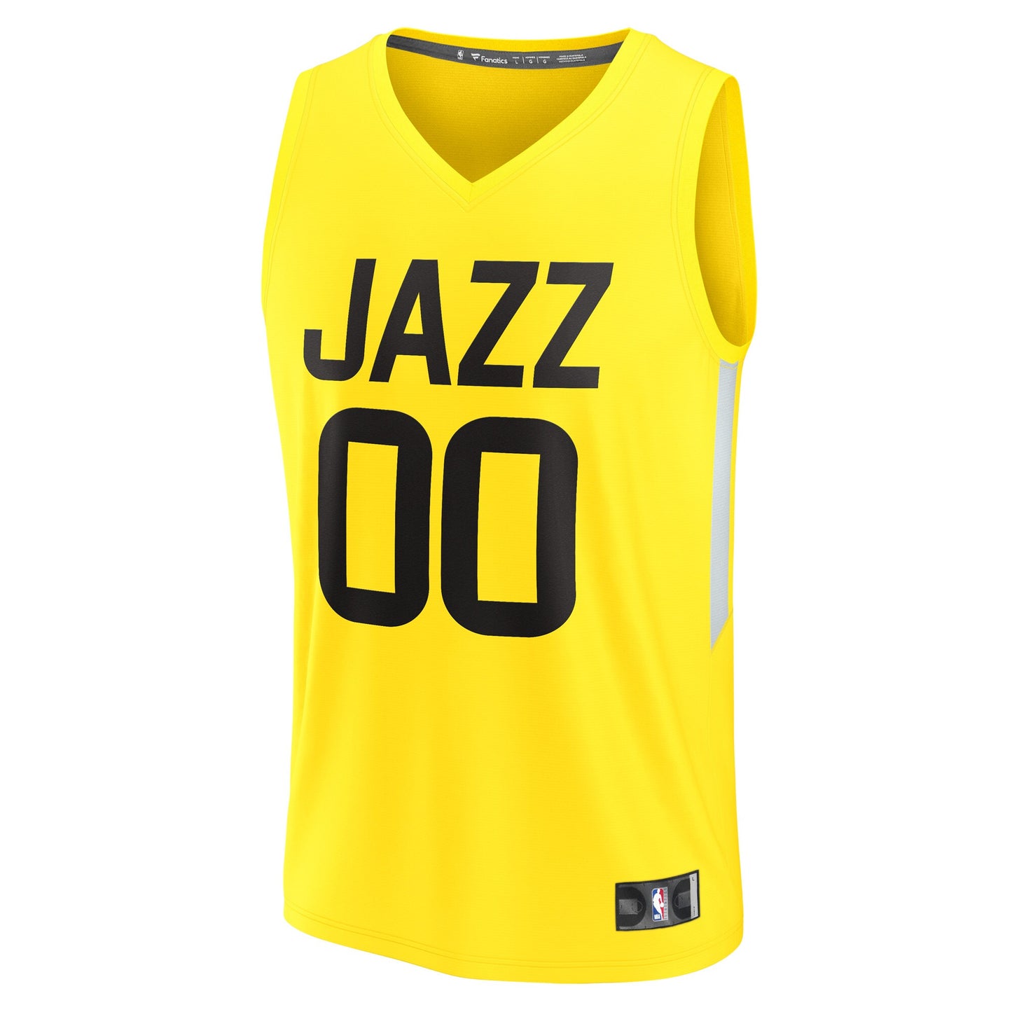 Utah Jazz Fanatics Youth Fast Break Replica Custom Jersey - Icon Edition - Yellow