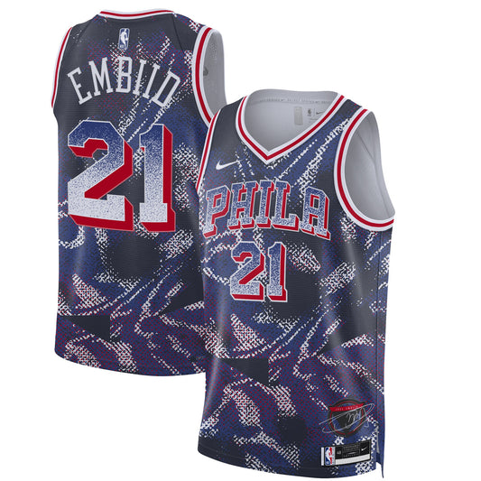 Joel Embiid Philadelphia 76ers Nike Unisex 2025 Select Series Swingman Player Jersey - Navy
