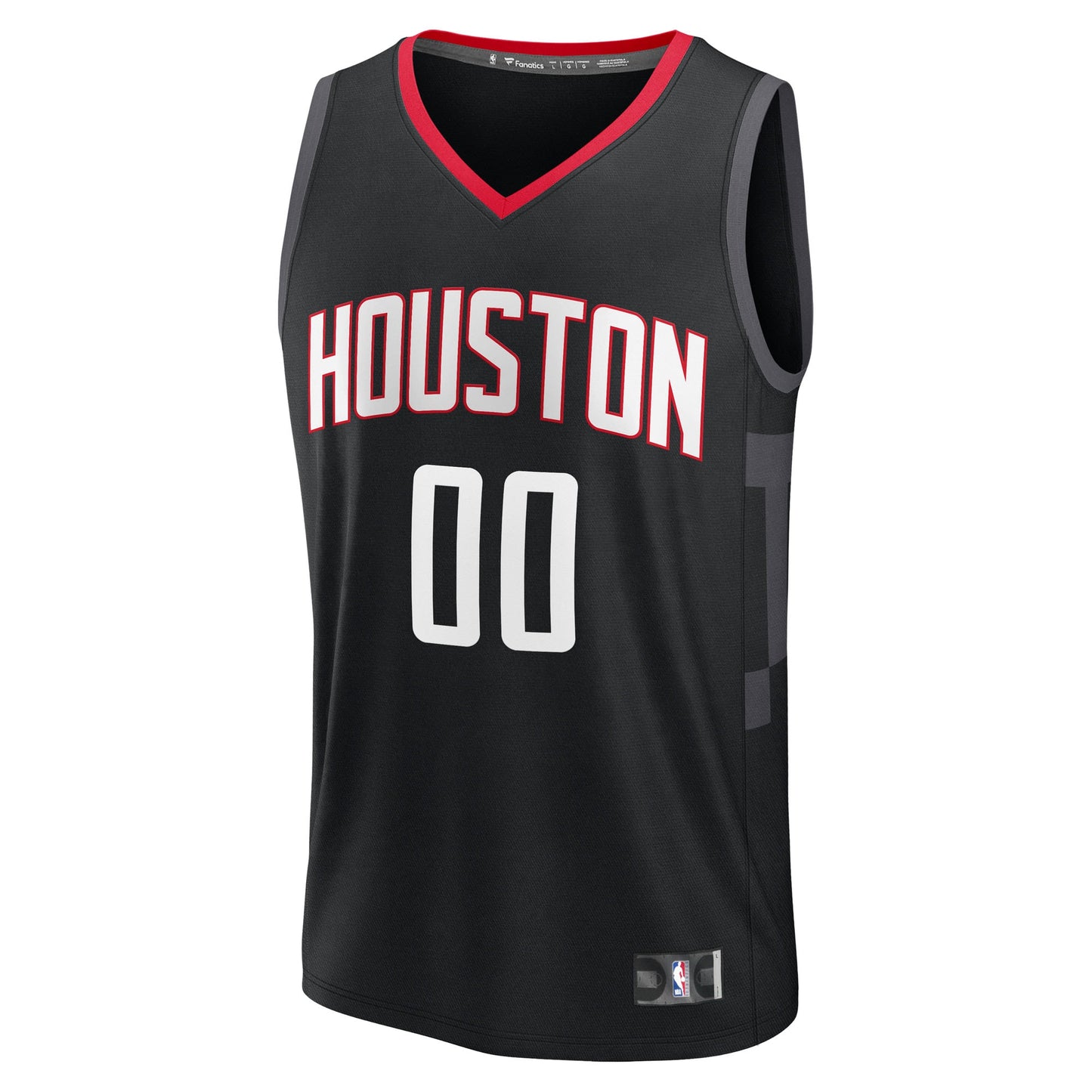 Houston Rockets Fanatics Youth Fast Break Custom Jersey - Statement Edition - Black