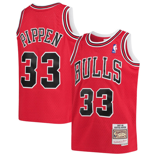 Scottie Pippen Chicago Bulls Mitchell & Ness Youth 1997-98 Hardwood Classics Swingman Jersey - Red