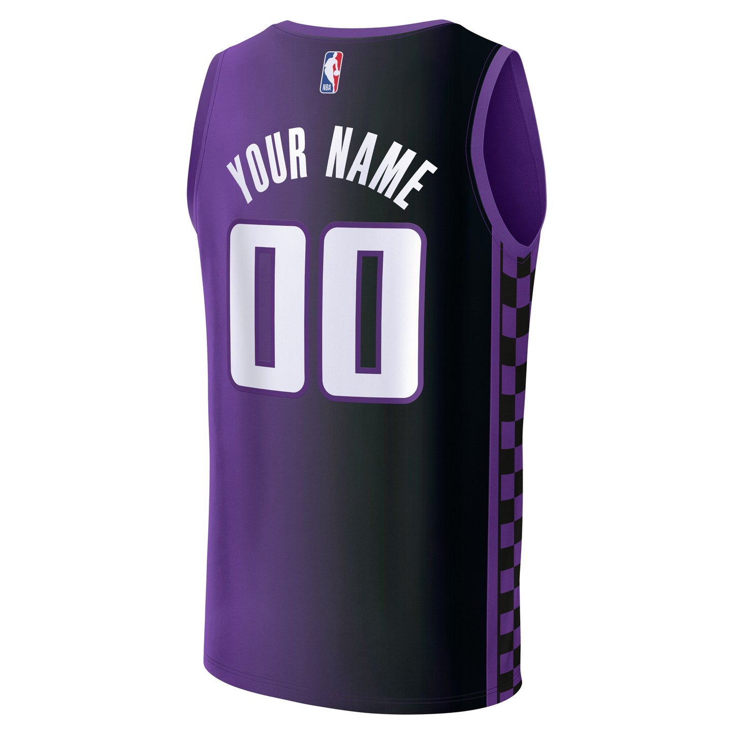 Sacramento Kings Fanatics Youth Fast Break Custom Replica Jersey - Black  - Icon Edition