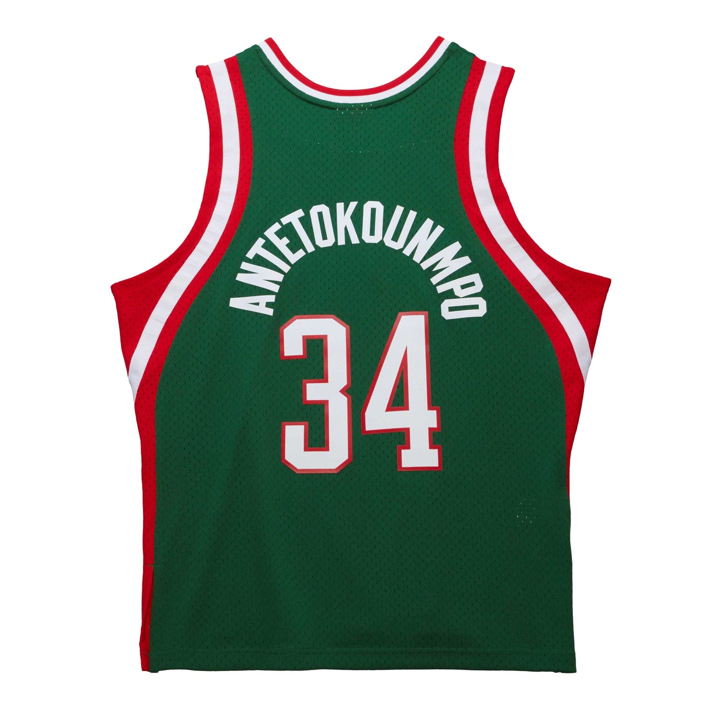 Giannis Antetokounmpo Milwaukee Bucks Mitchell & Ness 2013/14 Hardwood Classics Swingman Jersey - Hunter Green