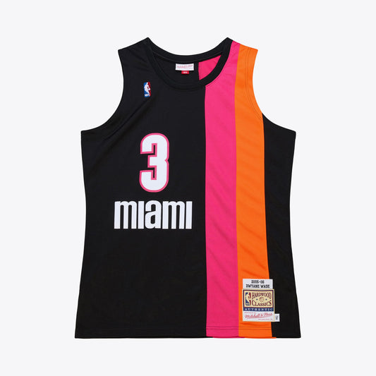 Dwyane Wade Miami Heat Mitchell & Ness 2005-06 Hardwood Classics Authentic Jersey - Black