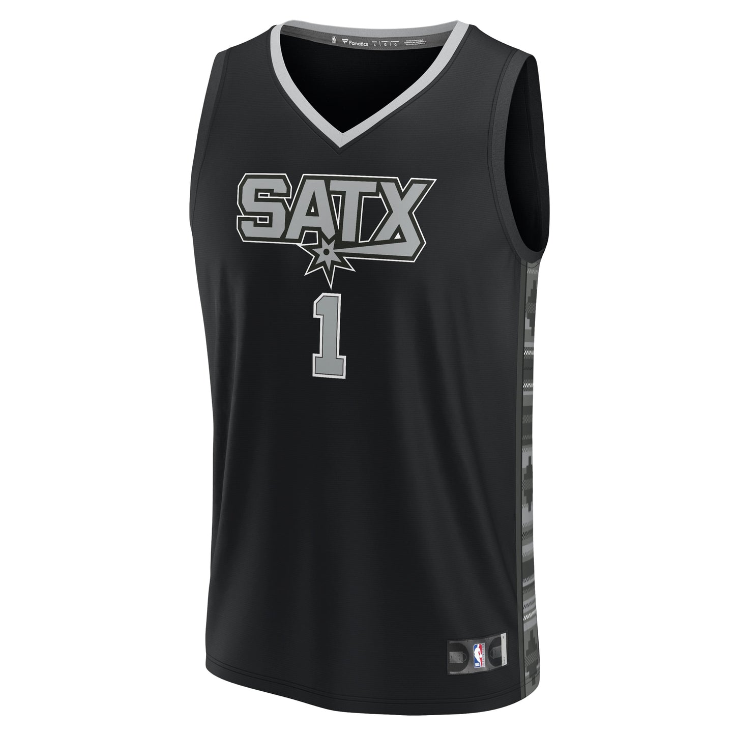 Victor Wembanyama San Antonio Spurs Fanatics Fast Break Replica Player Jersey - Statement Edition - Black