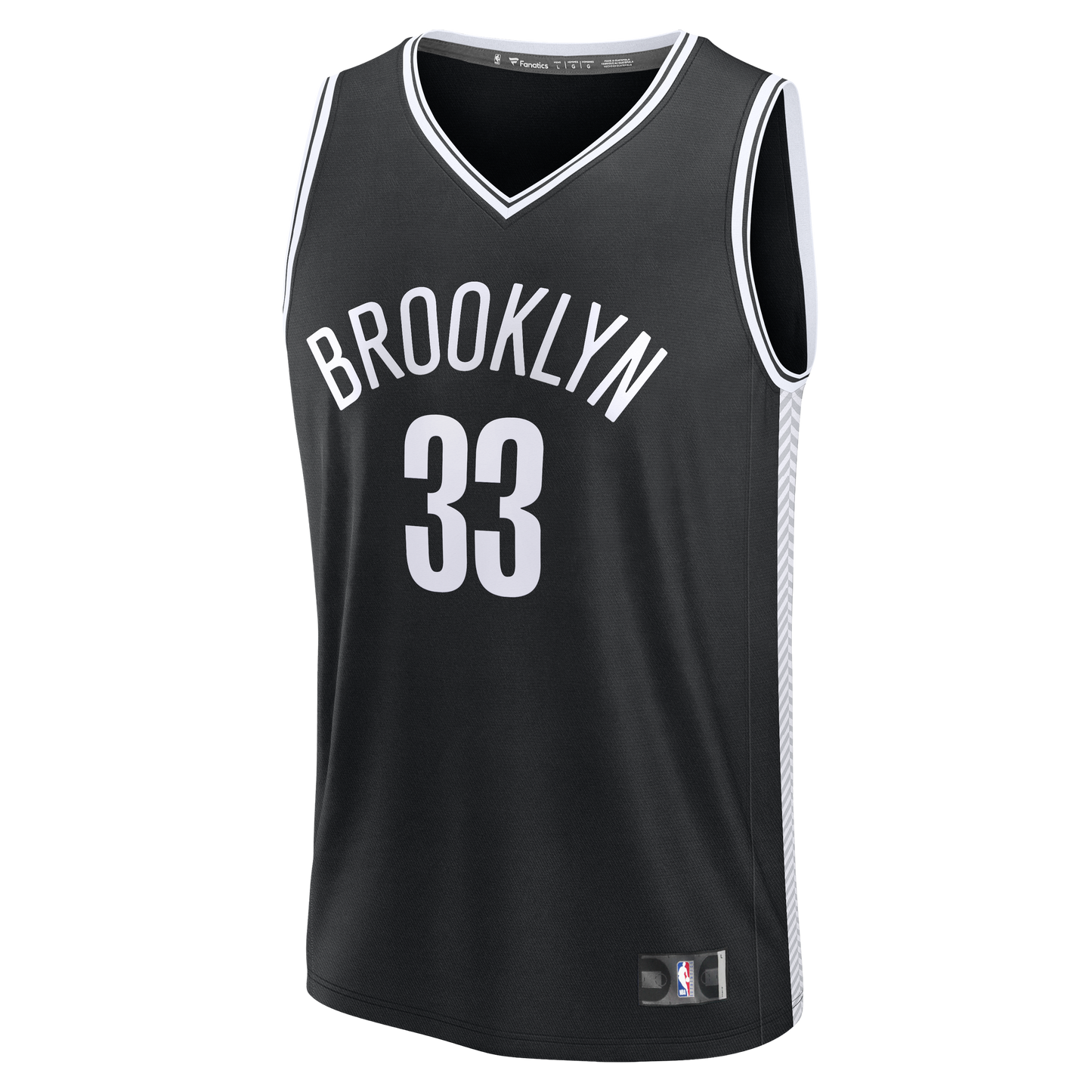 Nic Claxton Brooklyn Nets Fanatics Fast Break Replica Jersey - Black - Icon Edition
