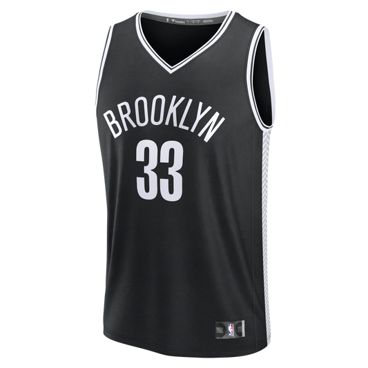 Nic Claxton Brooklyn Nets Fanatics Fast Break Replica Jersey - Black - Icon Edition