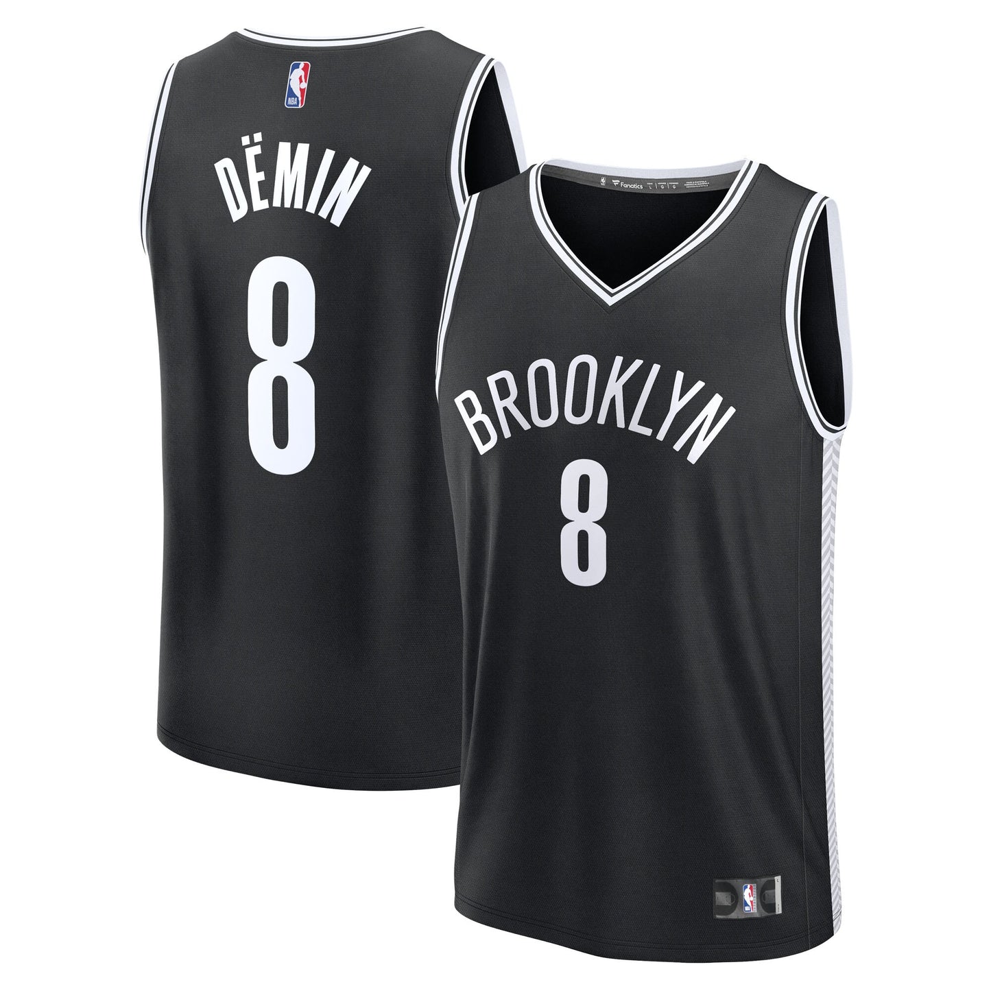 Egor Dëmin Brooklyn Nets Fanatics Fast Break Replica Jersey - Black - Icon Edition